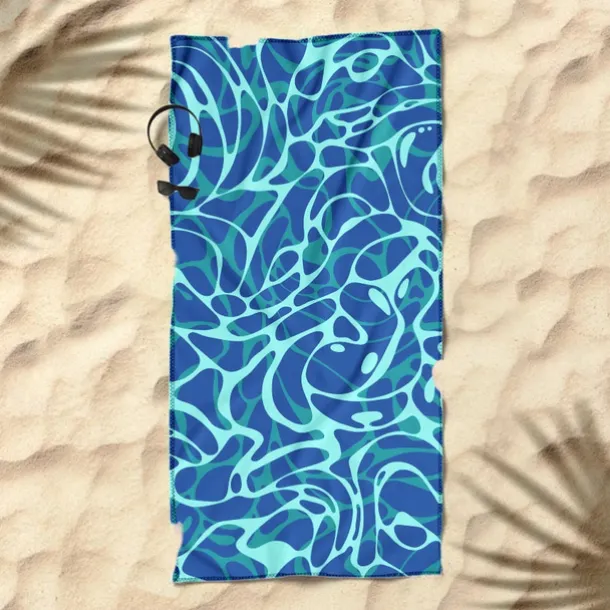 Printed Beach Towel, Lightweight Quick-Dry Sand-Free Beach Blanket, Ideal for Travel, Pool, and Outdoor Use
