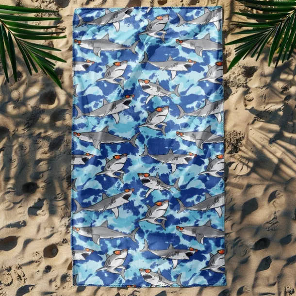 Printed Beach Towel, Lightweight Quick-Dry Sand-Free Beach Blanket, Ideal for Travel, Pool, and Outdoor Use