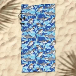 Printed Beach Towel, Lightweight Quick-Dry Sand-Free Beach Blanket, Ideal for Travel, Pool, and Outdoor Use