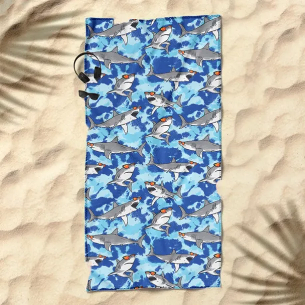 Printed Beach Towel, Lightweight Quick-Dry Sand-Free Beach Blanket, Ideal for Travel, Pool, and Outdoor Use
