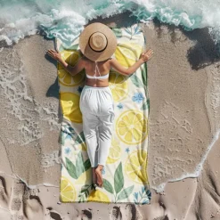 Printed Beach Towel, Lightweight Quick-Dry Sand-Free Beach Blanket, Ideal for Travel, Pool, and Outdoor Use