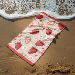 Printed Beach Towel, Lightweight Quick-Dry Sand-Free Beach Blanket, Ideal for Travel, Pool, and Outdoor Use