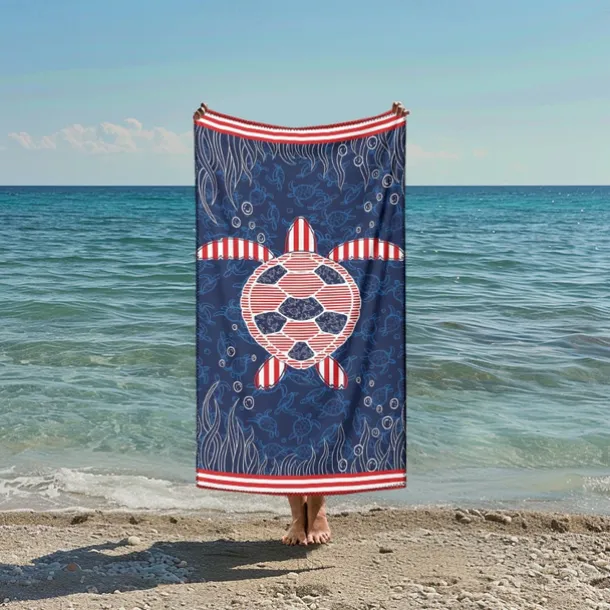 Printed Beach Towel, Lightweight Quick-Dry Sand-Free Beach Blanket, Ideal for Travel, Pool, and Outdoor Use