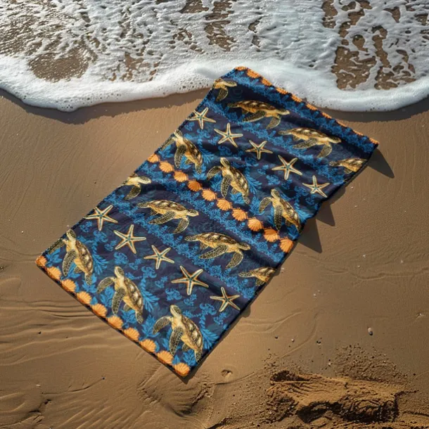Printed Beach Towel, Lightweight Quick-Dry Sand-Free Beach Blanket, Ideal for Travel, Pool, and Outdoor Use