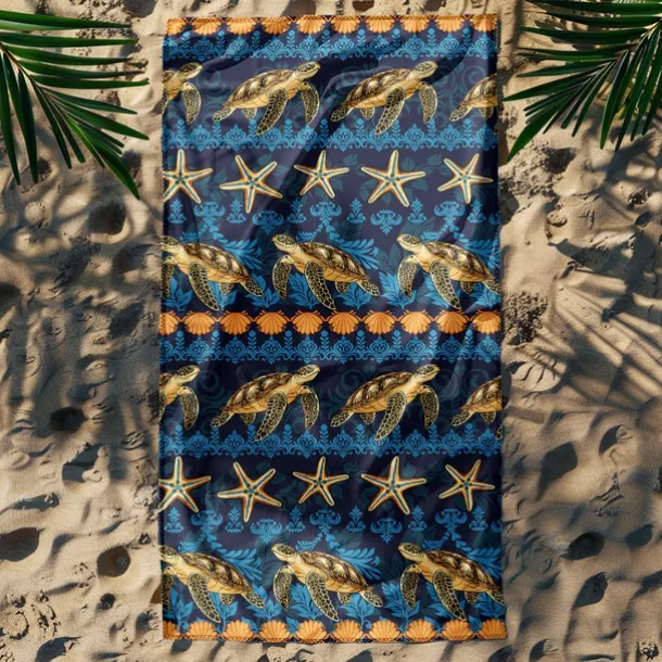 Printed Beach Towel, Lightweight Quick-Dry Sand-Free Beach Blanket, Ideal for Travel, Pool, and Outdoor Use
