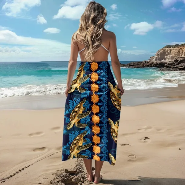 Printed Beach Towel, Lightweight Quick-Dry Sand-Free Beach Blanket, Ideal for Travel, Pool, and Outdoor Use