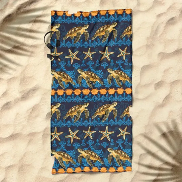Printed Beach Towel, Lightweight Quick-Dry Sand-Free Beach Blanket, Ideal for Travel, Pool, and Outdoor Use