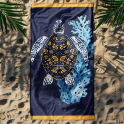 Printed Beach Towel, Lightweight Quick-Dry Sand-Free Beach Blanket, Ideal for Travel, Pool, and Outdoor Use
