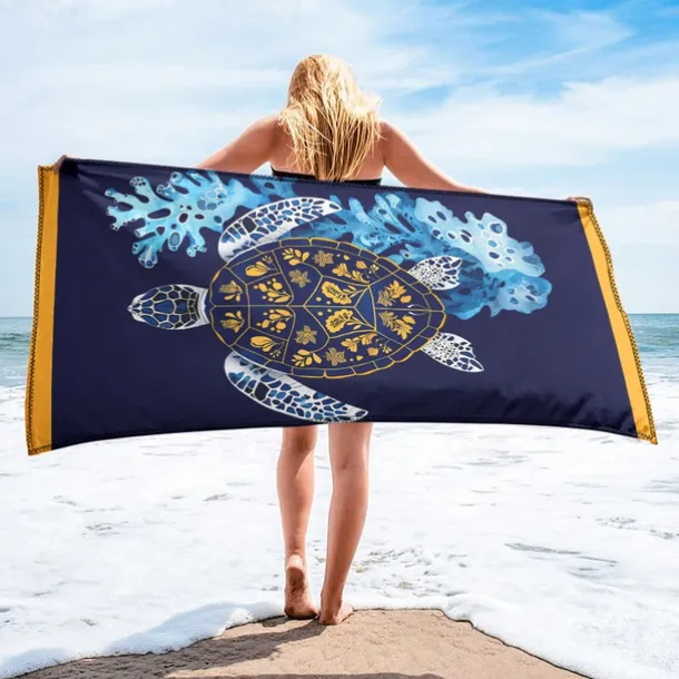 Printed Beach Towel, Lightweight Quick-Dry Sand-Free Beach Blanket, Ideal for Travel, Pool, and Outdoor Use