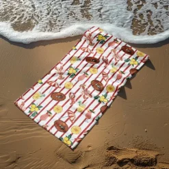 Printed Beach Towel, Lightweight Quick-Dry Sand-Free Beach Blanket, Ideal for Travel, Pool, and Outdoor Use