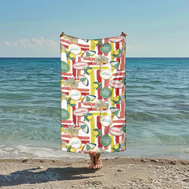 Printed Beach Towel, Lightweight Quick-Dry Sand-Free Beach Blanket, Ideal for Travel, Pool, and Outdoor Use