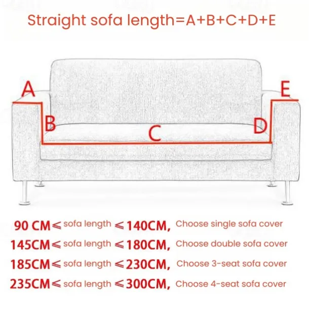 Printed Elastic Slipcover for Floral& Geometric Pattern Indoor Use Only