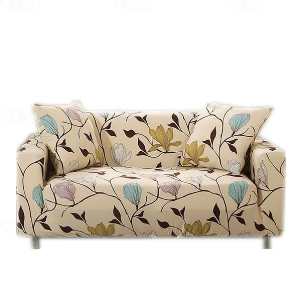 Printed Elastic Slipcover for Floral& Geometric Pattern Indoor Use Only