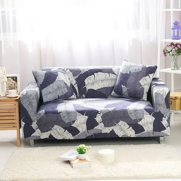 Printed Elastic Slipcover for Floral& Geometric Pattern Indoor Use Only