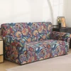 Printed Sofa Cover Elastic Sofa Slipcover L Shaped Couch Cover Furniture Protector For Bedroom Office Living Room Home Decor