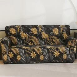 Printed Sofa Cover Elastic Sofa Slipcover L Shaped Couch Cover Furniture Protector For Bedroom Office Living Room Home Decor