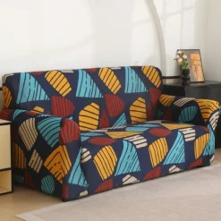 Printed Sofa Cover Elastic Sofa Slipcover L Shaped Couch Cover Furniture Protector For Bedroom Office Living Room Home Decor