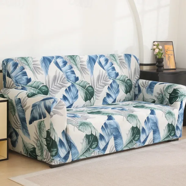 Printed Sofa Cover Elastic Sofa Slipcover L Shaped Couch Cover Furniture Protector For Bedroom Office Living Room Home Decor