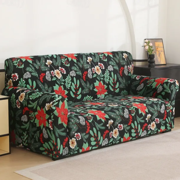 Printed Sofa Cover Elastic Sofa Slipcover L Shaped Couch Cover Furniture Protector For Bedroom Office Living Room Home Decor