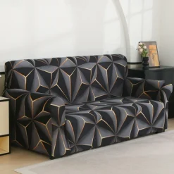 Printed Sofa Cover Elastic Sofa Slipcover L Shaped Couch Cover Furniture Protector For Bedroom Office Living Room Home Decor
