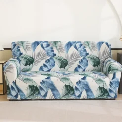 Printed Sofa Cover Elastic Sofa Slipcover L Shaped Couch Cover Furniture Protector For Bedroom Office Living Room Home Decor