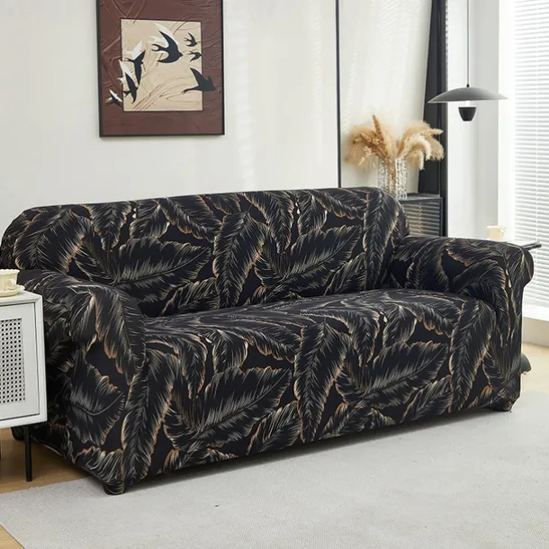 Printed Sofa Cover Elastic Sofa Slipcover L Shaped Couch Cover Furniture Protector For Bedroom Office Living Room Home Decor