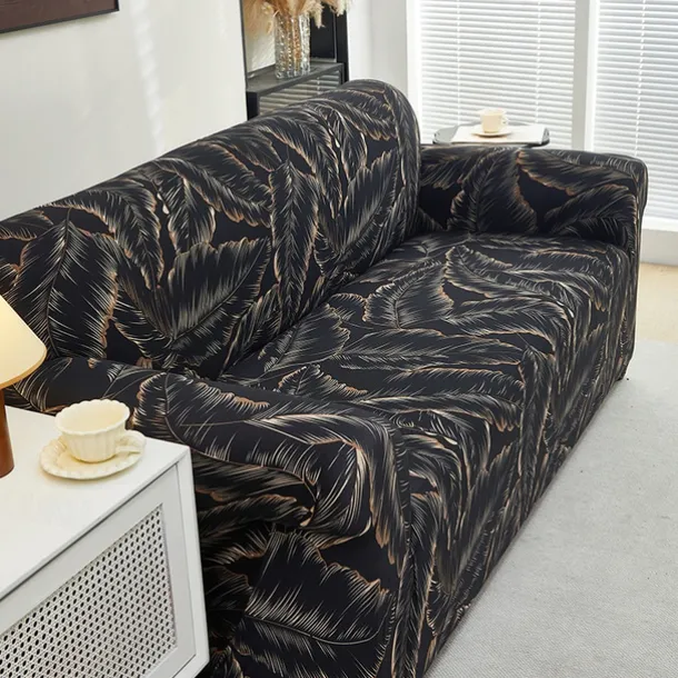Printed Sofa Cover Elastic Sofa Slipcover L Shaped Couch Cover Furniture Protector For Bedroom Office Living Room Home Decor