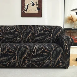 Printed Sofa Cover Elastic Sofa Slipcover L Shaped Couch Cover Furniture Protector For Bedroom Office Living Room Home Decor