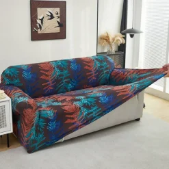 Printed Sofa Cover Elastic Sofa Slipcover L Shaped Couch Cover Furniture Protector For Bedroom Office Living Room Home Decor