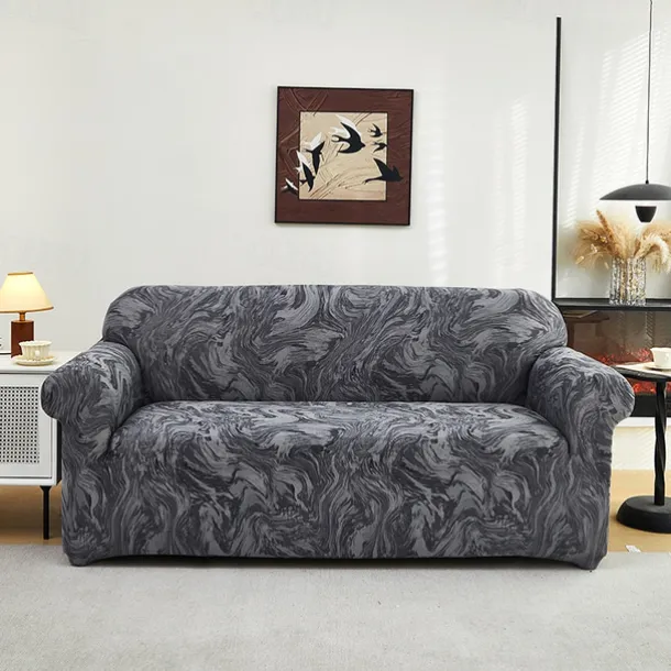 Printed Sofa Cover Elastic Sofa Slipcover L Shaped Couch Cover Furniture Protector For Bedroom Office Living Room Home Decor