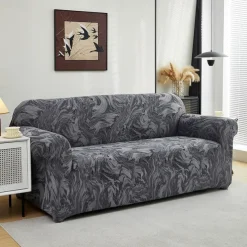Printed Sofa Cover Elastic Sofa Slipcover L Shaped Couch Cover Furniture Protector For Bedroom Office Living Room Home Decor