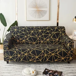 Printed Stretch Jersey Fabric Slipcover for Indoor Use