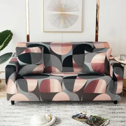 Printed Stretch Jersey Fabric Slipcover for Indoor Use