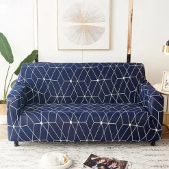 Printed Stretch Jersey Fabric Slipcover for Indoor Use