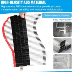 Profile Tool for Precise Home Improvement Measuring Measurements Equally Spaced Points Measuring Tools for Handyman Precisely Shape Angle Precision Profile Duplicator Father's Day Gift
