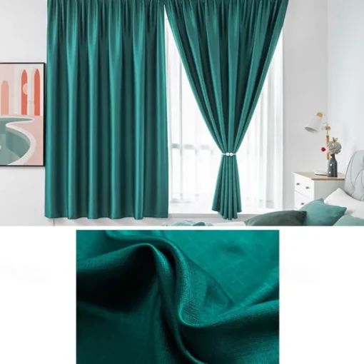 Punch Free Velcro Blackout Curtain for Living Room Bedroom Window Curtain Easy Install Drapes Blinds Kitchen Window(Width*height)