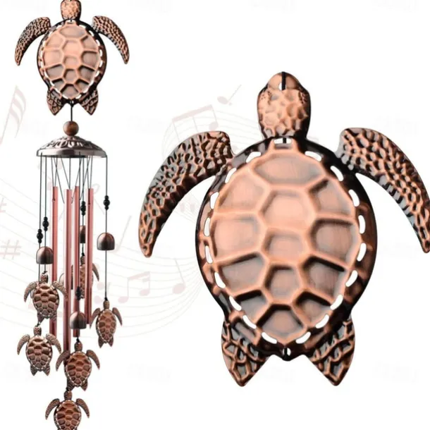 Pure Hand-Made Copper Wind Chimes,Animals Wind Chimes for Outside Clearance Copper Windchimes Outdoors Patio Decor House Warming Gifts Outdoor Wind Chimes Garden Decor for Outside Porch Yard Decoratio