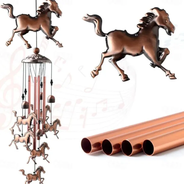 Pure Hand-Made Copper Wind Chimes,Animals Wind Chimes for Outside Clearance Copper Windchimes Outdoors Patio Decor House Warming Gifts Outdoor Wind Chimes Garden Decor for Outside Porch Yard Decoratio