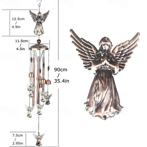 Pure Hand-Made Copper Wind Chimes,Animals Wind Chimes for Outside Clearance Copper Windchimes Outdoors Patio Decor House Warming Gifts Outdoor Wind Chimes Garden Decor for Outside Porch Yard Decoratio