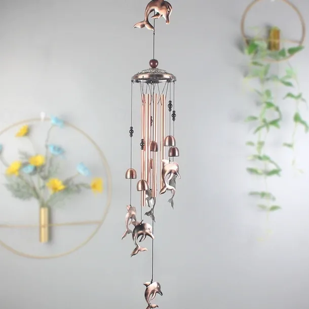Pure Hand-Made Copper Wind Chimes,Animals Wind Chimes for Outside Clearance Copper Windchimes Outdoors Patio Decor House Warming Gifts Outdoor Wind Chimes Garden Decor for Outside Porch Yard Decoratio