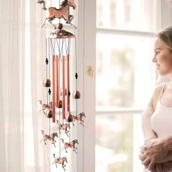 Pure Hand-Made Copper Wind Chimes,Animals Wind Chimes for Outside Clearance Copper Windchimes Outdoors Patio Decor House Warming Gifts Outdoor Wind Chimes Garden Decor for Outside Porch Yard Decoratio