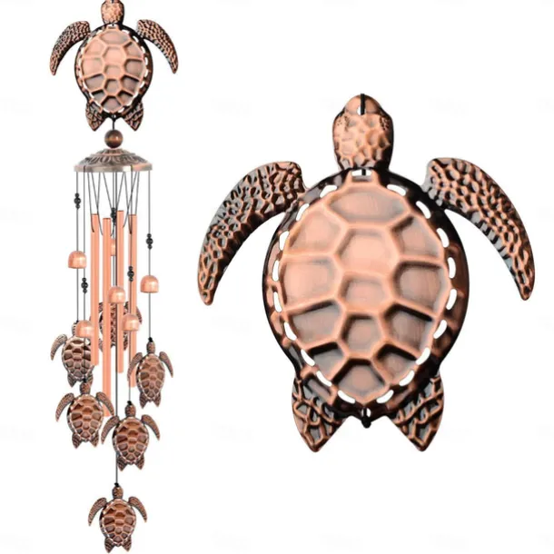 Pure Hand-Made Copper Wind Chimes,Animals Wind Chimes for Outside Clearance Copper Windchimes Outdoors Patio Decor House Warming Gifts Outdoor Wind Chimes Garden Decor for Outside Porch Yard Decoratio