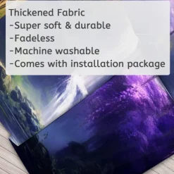 Purple Garden Hanging Tapestry Wall Art Large Tapestry Mural Decor Photograph Backdrop Blanket Curtain Home Bedroom Living Room Decoration Wisteria Flower Waterfall