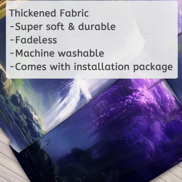 Purple Garden Hanging Tapestry Wall Art Large Tapestry Mural Decor Photograph Backdrop Blanket Curtain Home Bedroom Living Room Decoration Wisteria Flower Waterfall