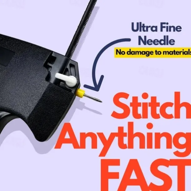 Quick Clothing Fixer,Consulbefor Sewing Machine,Quilt Tacking Gun,Micro stitch Gun,Mini Stitch Hemming Gun for Clothes,Micro Tagging Stitch Tool for Clothing