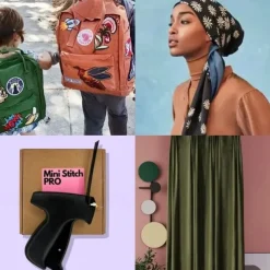 Quick Clothing Fixer,Consulbefor Sewing Machine,Quilt Tacking Gun,Micro stitch Gun,Mini Stitch Hemming Gun for Clothes,Micro Tagging Stitch Tool for Clothing