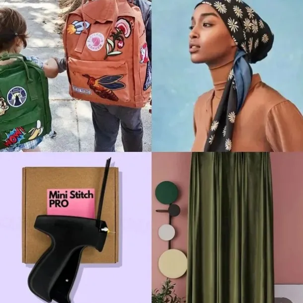 Quick Clothing Fixer,Consulbefor Sewing Machine,Quilt Tacking Gun,Micro stitch Gun,Mini Stitch Hemming Gun for Clothes,Micro Tagging Stitch Tool for Clothing