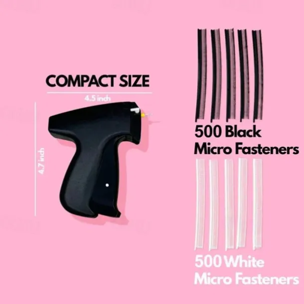 Quick Clothing Fixer,Consulbefor Sewing Machine,Quilt Tacking Gun,Micro stitch Gun,Mini Stitch Hemming Gun for Clothes,Micro Tagging Stitch Tool for Clothing