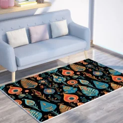 Quilting Art Dots Area Rug Kitchen Mat Non-Slip Oil Proof Floor Mat Livingroom Rug Indoor Outdoor Mat Bedroom Decor Bathroom Mat Entrance Rug Door Mat