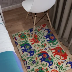 Quilting Art Dots Area Rug Kitchen Mat Non-Slip Oil Proof Floor Mat Livingroom Rug Indoor Outdoor Mat Bedroom Decor Bathroom Mat Entrance Rug Door Mat